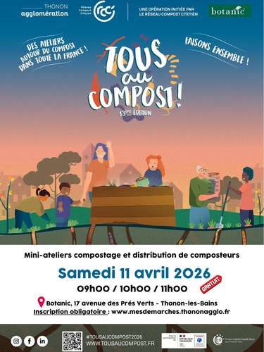 Affiche Tous au Compost Botanic