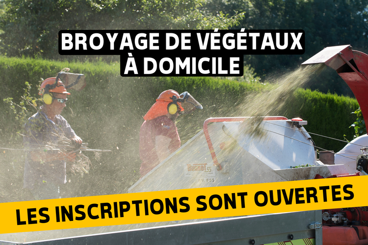 visuel broyage de végétaux